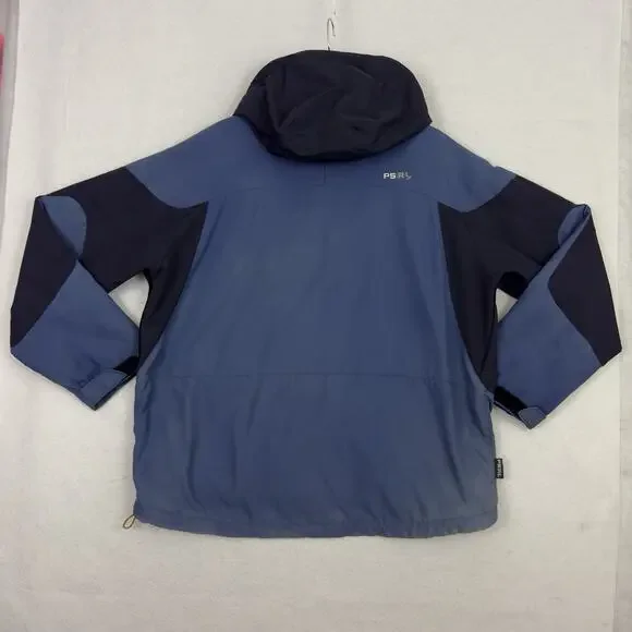 Polo Sport Ralph Lauren Mens XXL Colorblock Ski Jacket Blue Yellow Vintage 90s